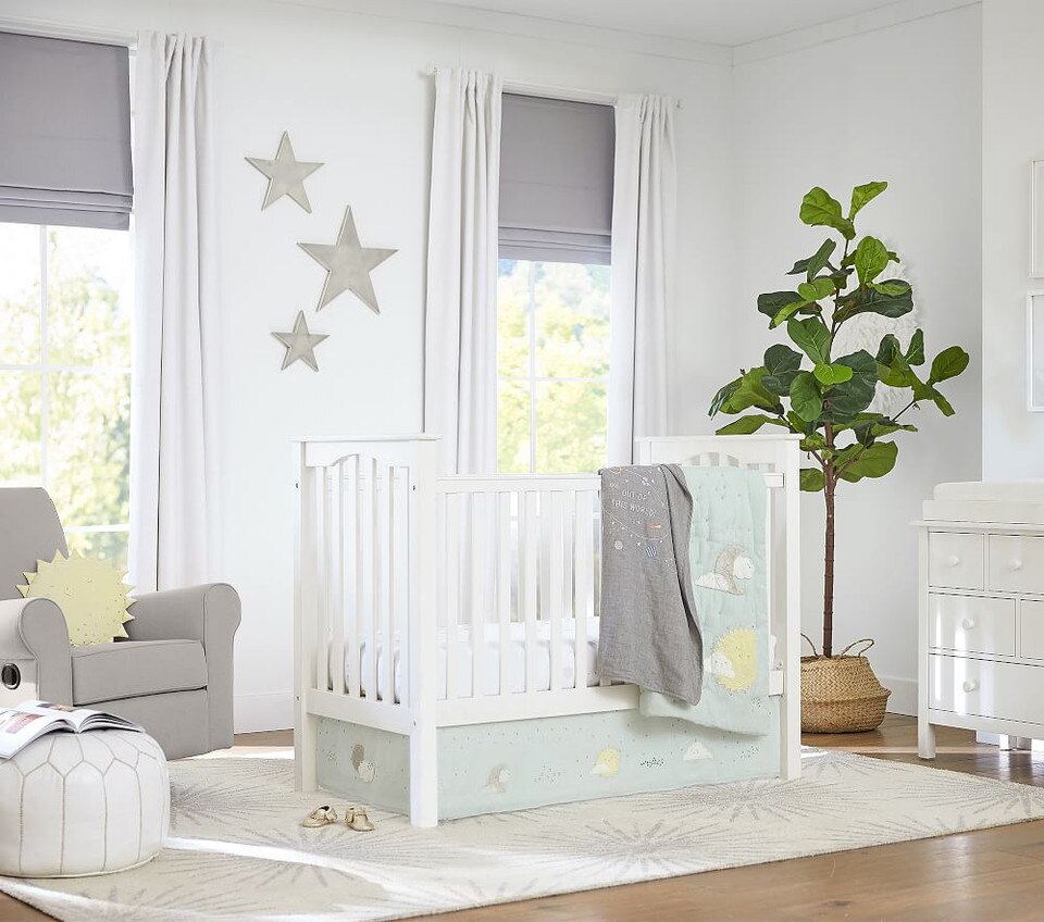 Evelyn Linen Blackout Curtain | Pottery Barn Kids AU